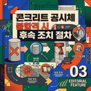 ai thumbnail poster 콘크리트 공시체 불합격 시 후속 조치 절차 1787488709