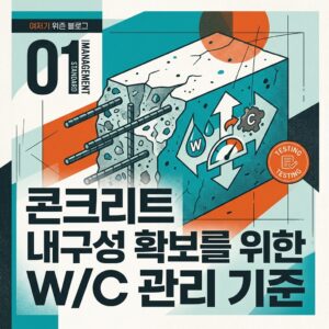 ai thumbnail poster 콘크리트 내구성 확보를 위한 WC 관리 기준 1787409461