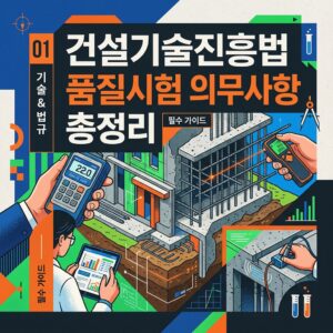 ai thumbnail poster 건설기술진흥법 품질시험 의무사항 총정리 1789340947