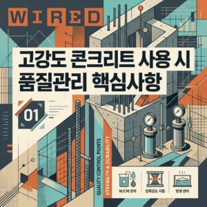 ai thumbnail poster 고강도 콘크리트 사용 시 품질관리 핵심사항 1790303665