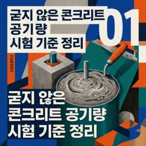 ai thumbnail poster 굳지 않은 콘크리트 공기량 시험 기준 정리 1788267800