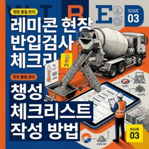 ai thumbnail poster 레미콘 현장 반입검사 체크리스트 작성 방법 1790303602
