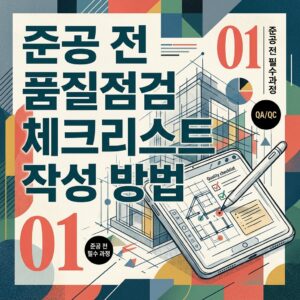 ai thumbnail poster 준공 전 품질점검 체크리스트 작성 방법 1789340774