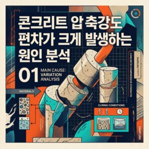 ai thumbnail poster 콘크리트 압축강도 편차가 크게 발생하는 원인 분석 1790303533