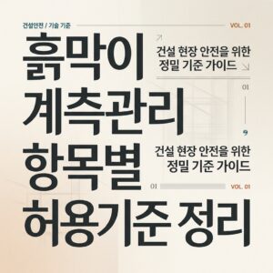 ai thumbnail typography 흙막이 계측관리 항목별 허용기준 정리 1789340393